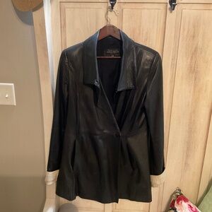 Vera Pelle Dark Brown Italian Leather Jacket-Size 50 (US L) – Made in Italy $125